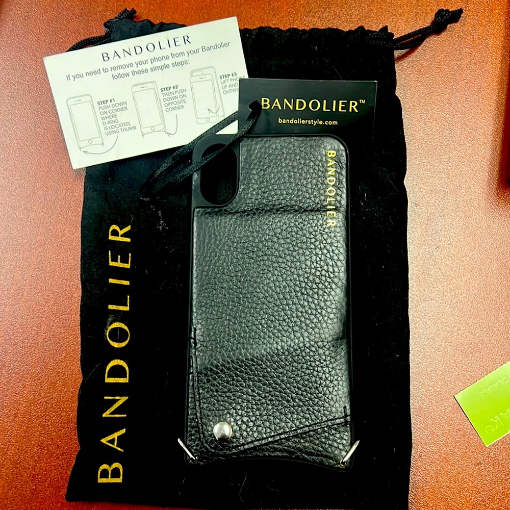 Bandolier crossbody phone wallet case iPhone X